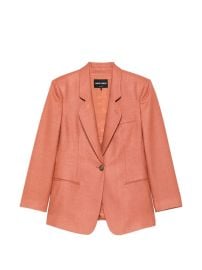 Giorgio Armani single-breasted Blazer Orange at Farfetch